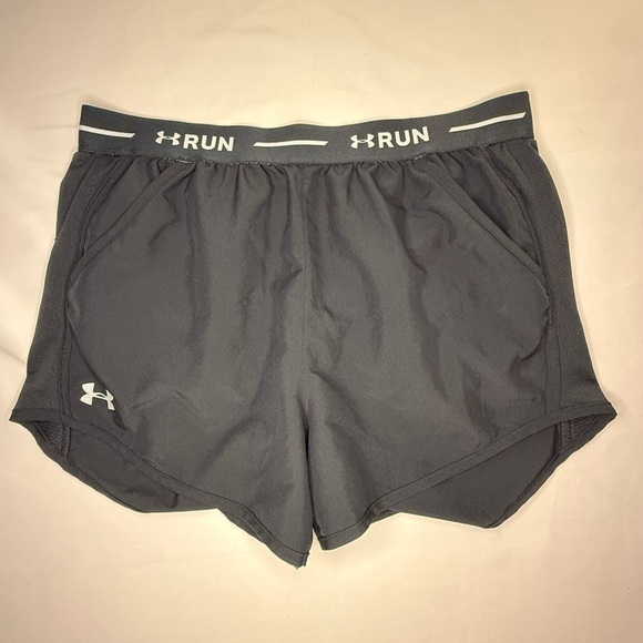 Under Armour Pants - Under Armour Women’s Fly By 2.0 Running Shorts – Black, Size Medium EUC